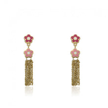 Pink Tassel Earring