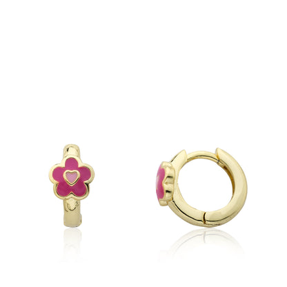 Flower Huggy Earring