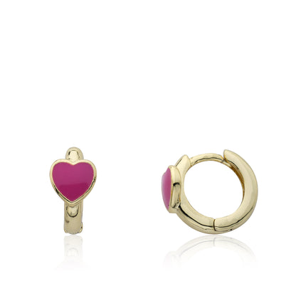 Heart Huggy Earring