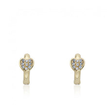 Cz Heart Baby Earring