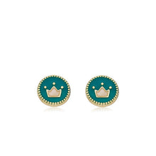 Mother of Pearl Crown Stud Earring