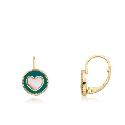 Enamel Heart Earring