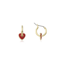 Heart Slide Hoop Earring