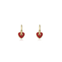 Heart Slide Hoop Earring