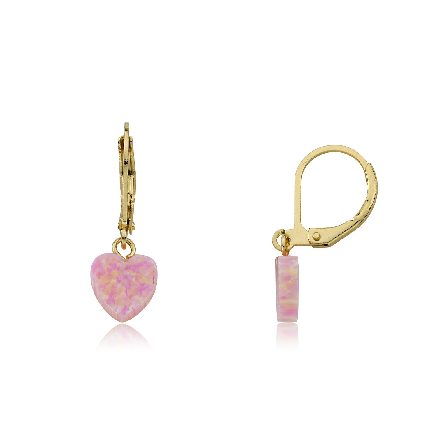 Glitter Girl Opal Heart Earring