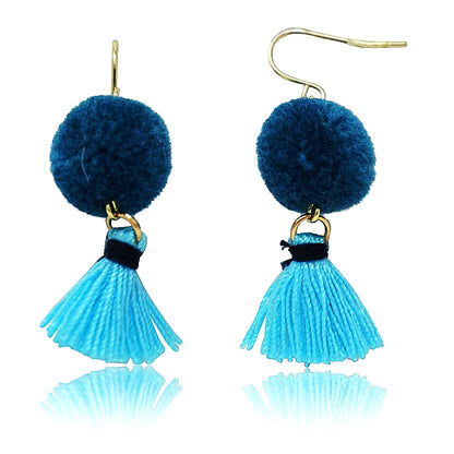 Mileez Pom Pom & Tassel Earring