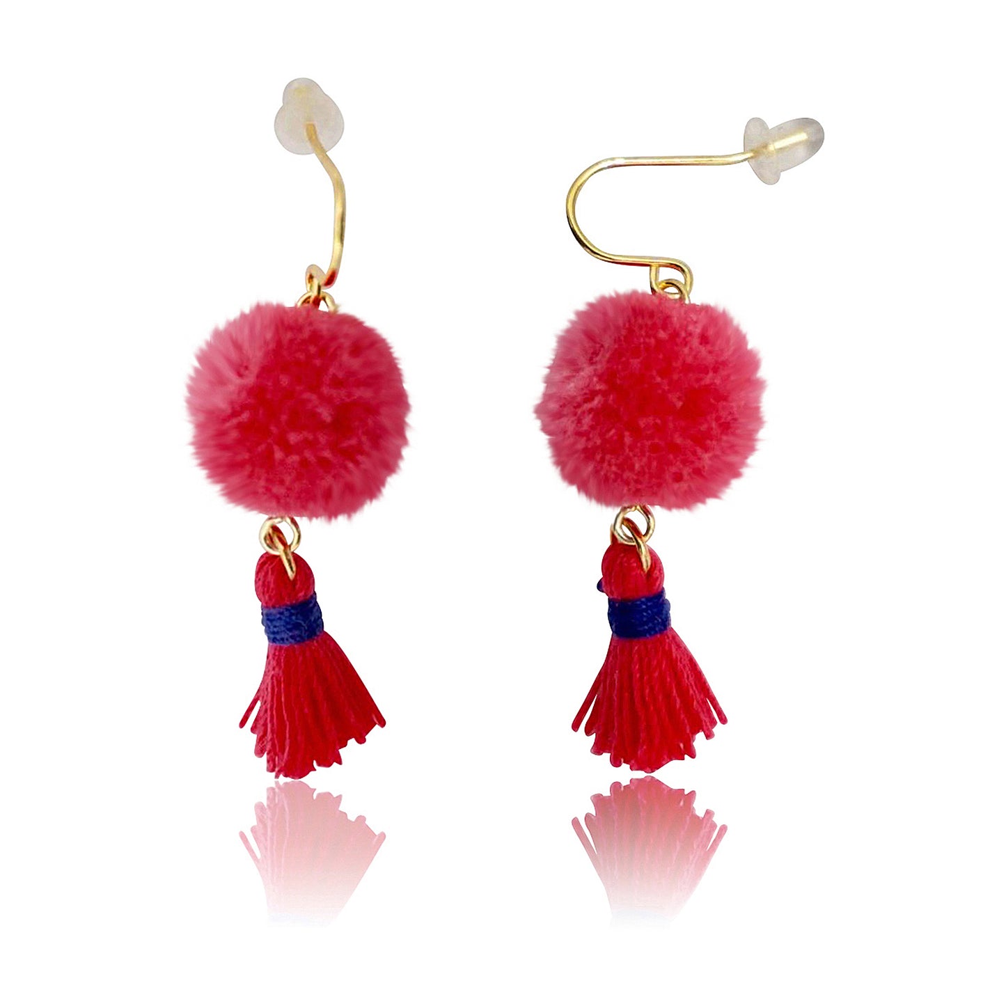 Mileez Pom Pom & Tassel Earring