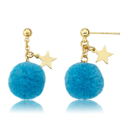 Mileez Pom Pom & Star Earring