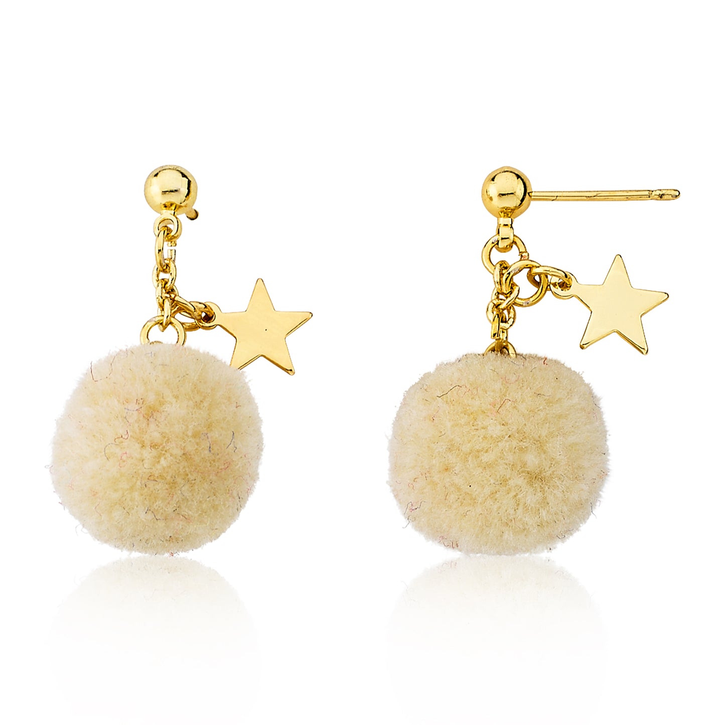 Mileez Pom Pom & Star Earring