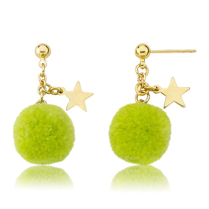 Mileez Pom Pom & Star Earring