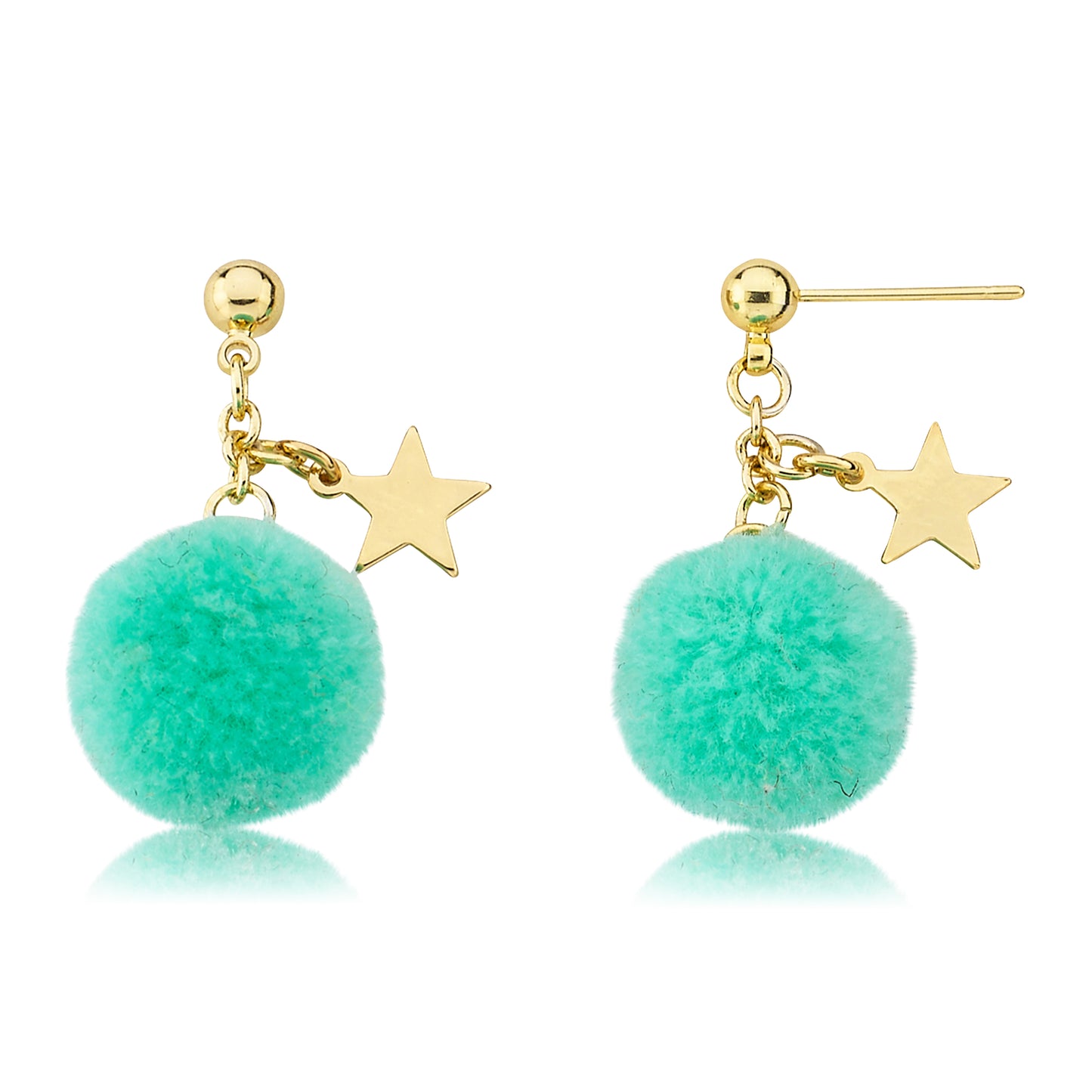 Mileez Pom Pom & Star Earring