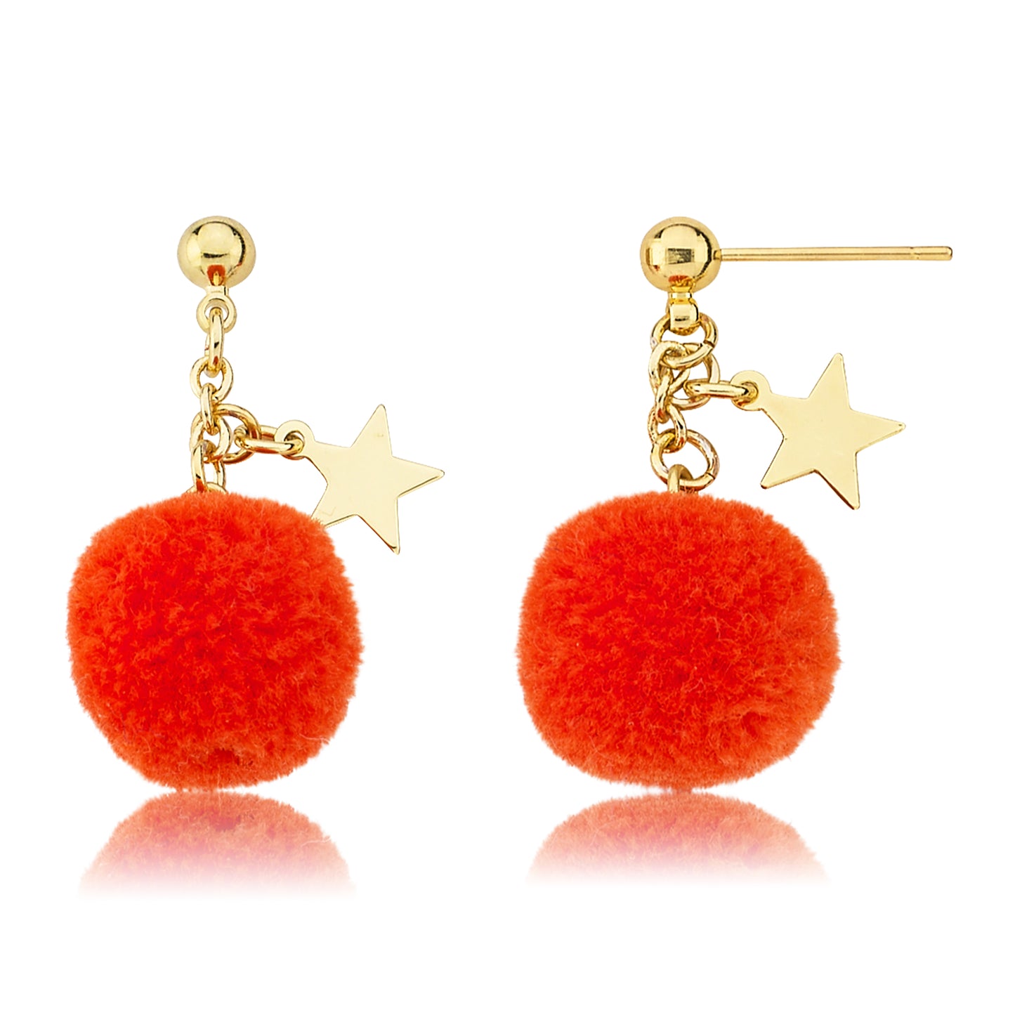 Mileez Pom Pom & Star Earring