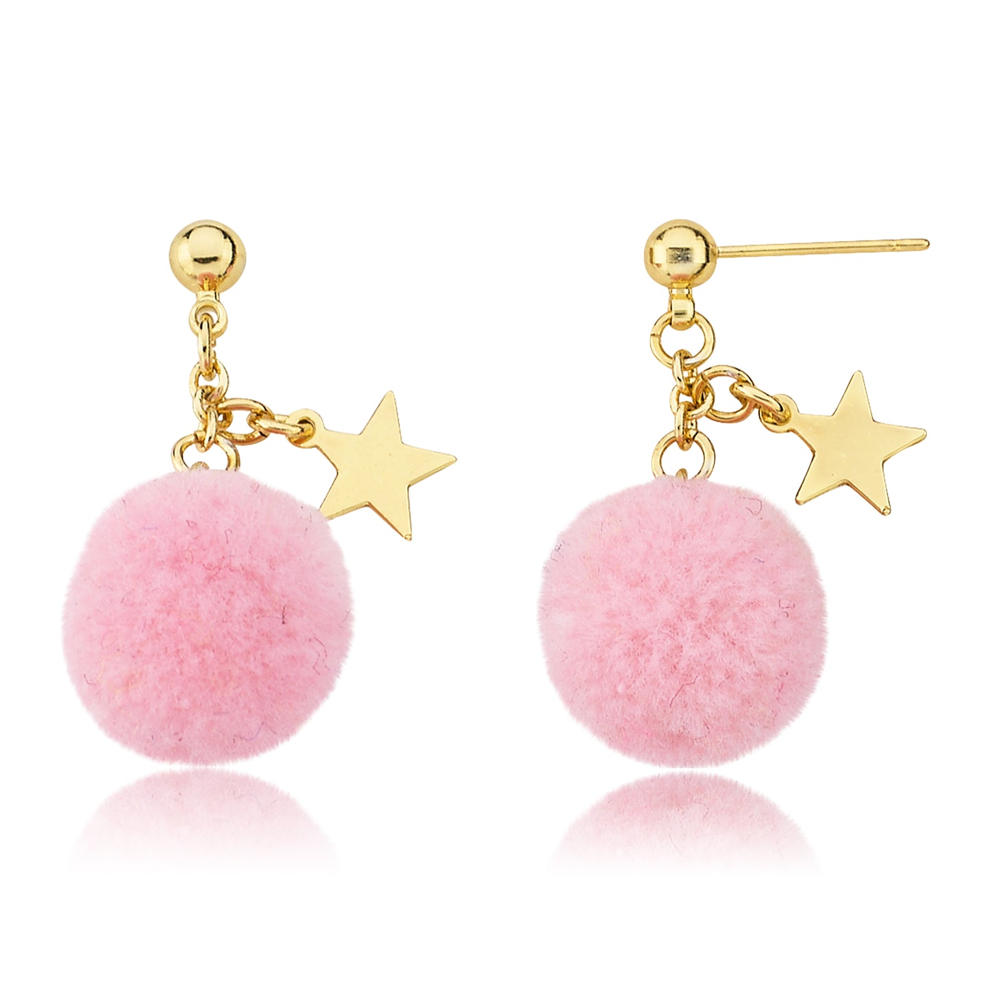 Mileez Pom Pom & Star Earring