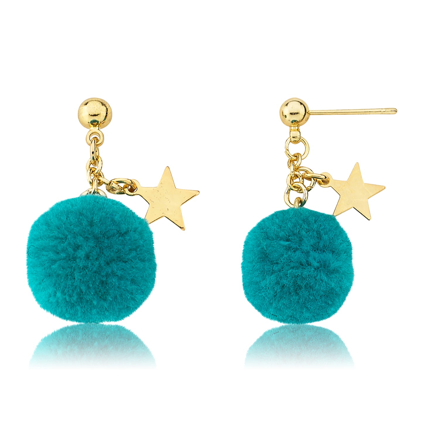 Mileez Pom Pom & Star Earring