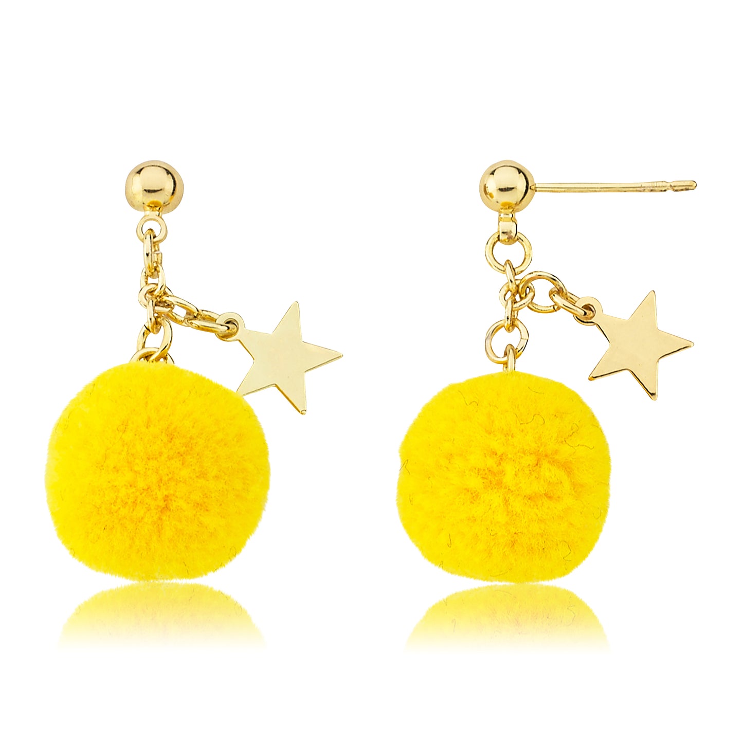 Mileez Pom Pom & Star Earring