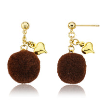 Mileez Pom Pom & Heart Earring