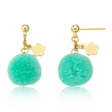 Mileez Pom Pom & Flower Earring