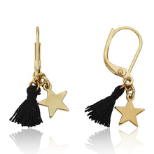 Mileez Mini Tassel & Star Dangle Leverback Earring