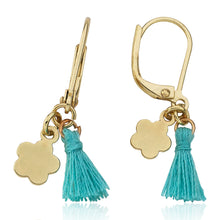 Mileez Mini Tassel & Flower Dangle Leverback Earring