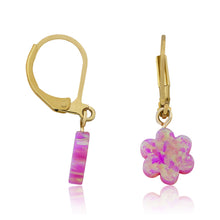 Glitter Girl Opal Flower Earring