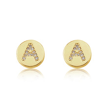 LMTS Classic! Initial Disc Stud Earring