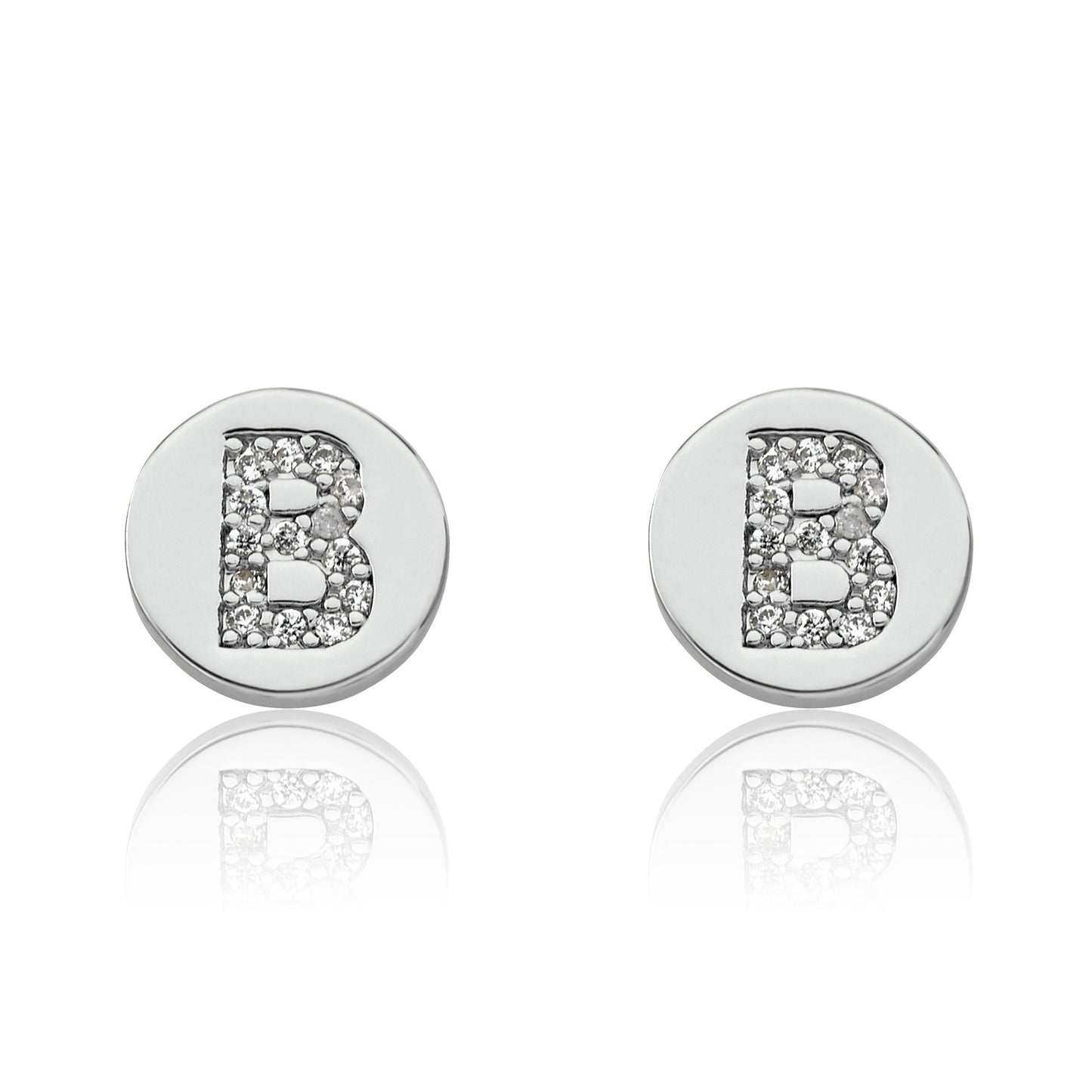 LMTS Classic! Initial Disc Stud Earring