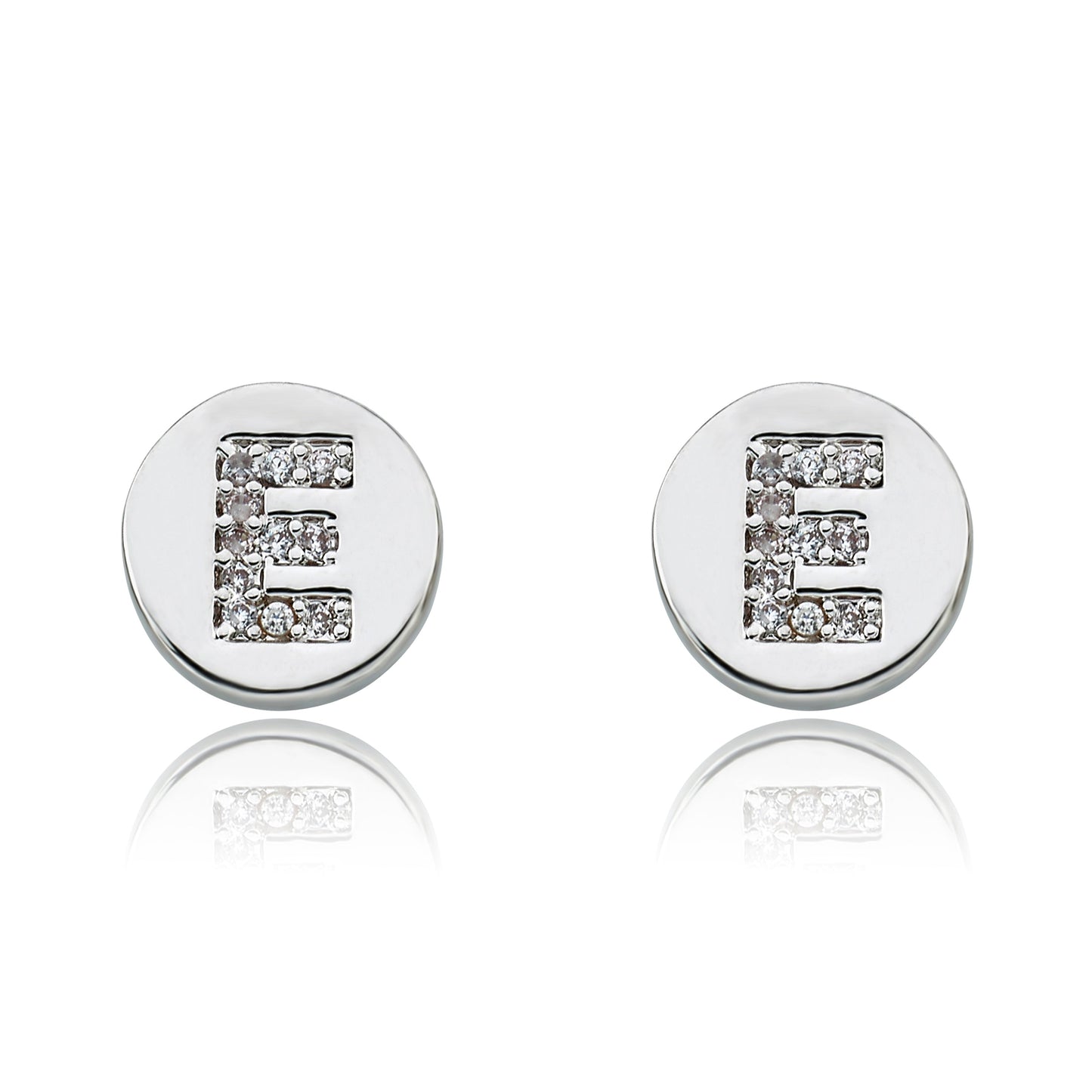 LMTS Classic! Initial Disc Stud Earring