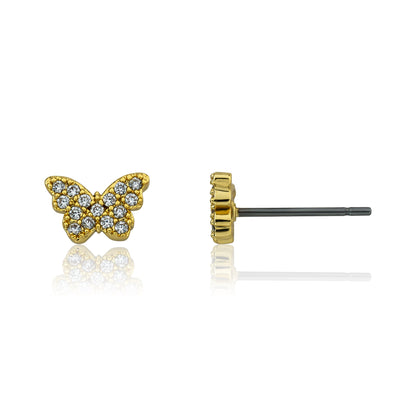 CZ Filled Butterfly Stud Earring