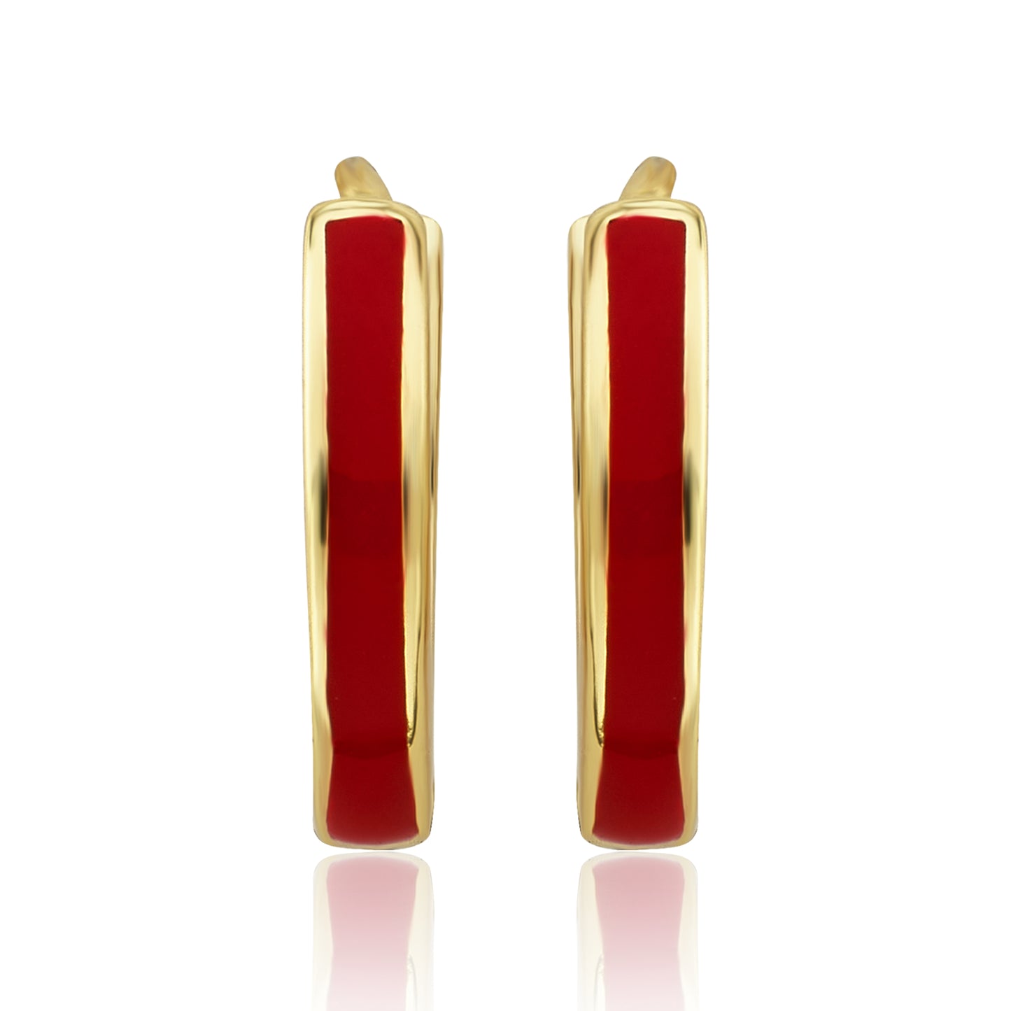 Enamel Huggy Earring