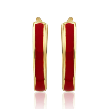 Enamel Huggy Earring