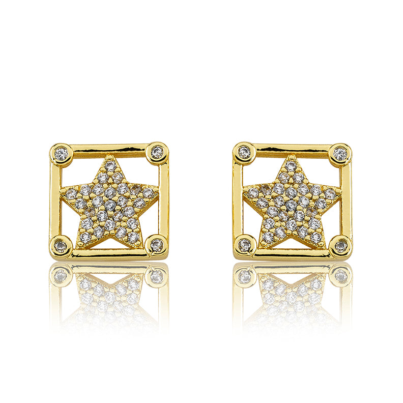 Cz Star Stud Earring