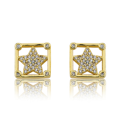 Cz Star Stud Earring