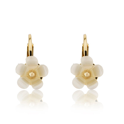 Frosted Flower Earring