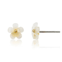 Frosted Flower Small Stud Earring