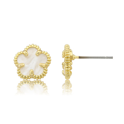 Mother of Pearl Flower Earring