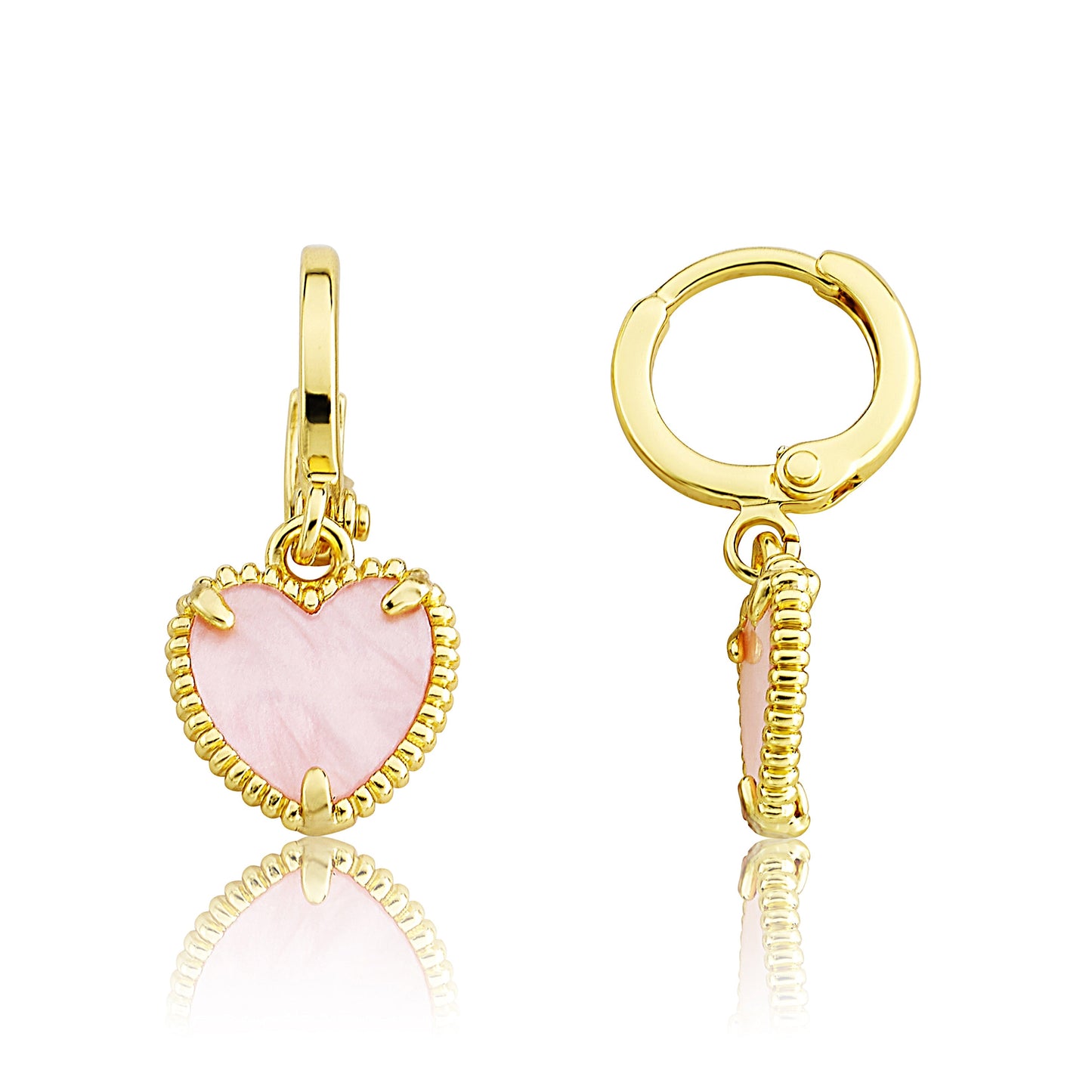 Mother of Pearl Heart Earring