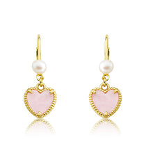 Mother of Pearl Heart Earring