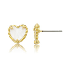 Mother of Pearl Heart Earring