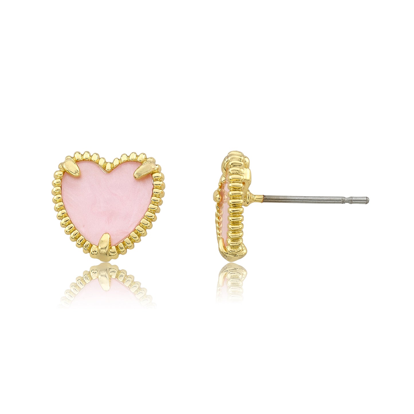 Mother of Pearl Heart Earring