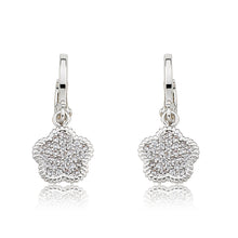 Micro Pave Flower Earring