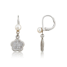 Micro Pave Flower Earring