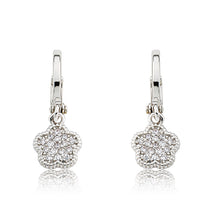 Micro Pave Flower Earring