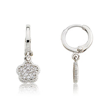 Micro Pave Flower Earring