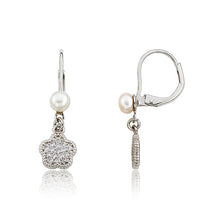 Micro Pave Flower Earring