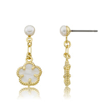 Mother of Pearl Flower Dangle Earring