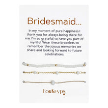 "Bridesmaid" Bracelets Gift Box Set