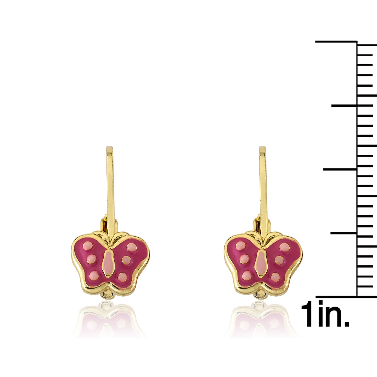 Polka Dot Butterfly Earring