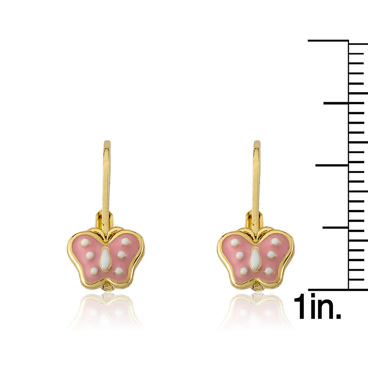 Polka Dot Butterfly Earring