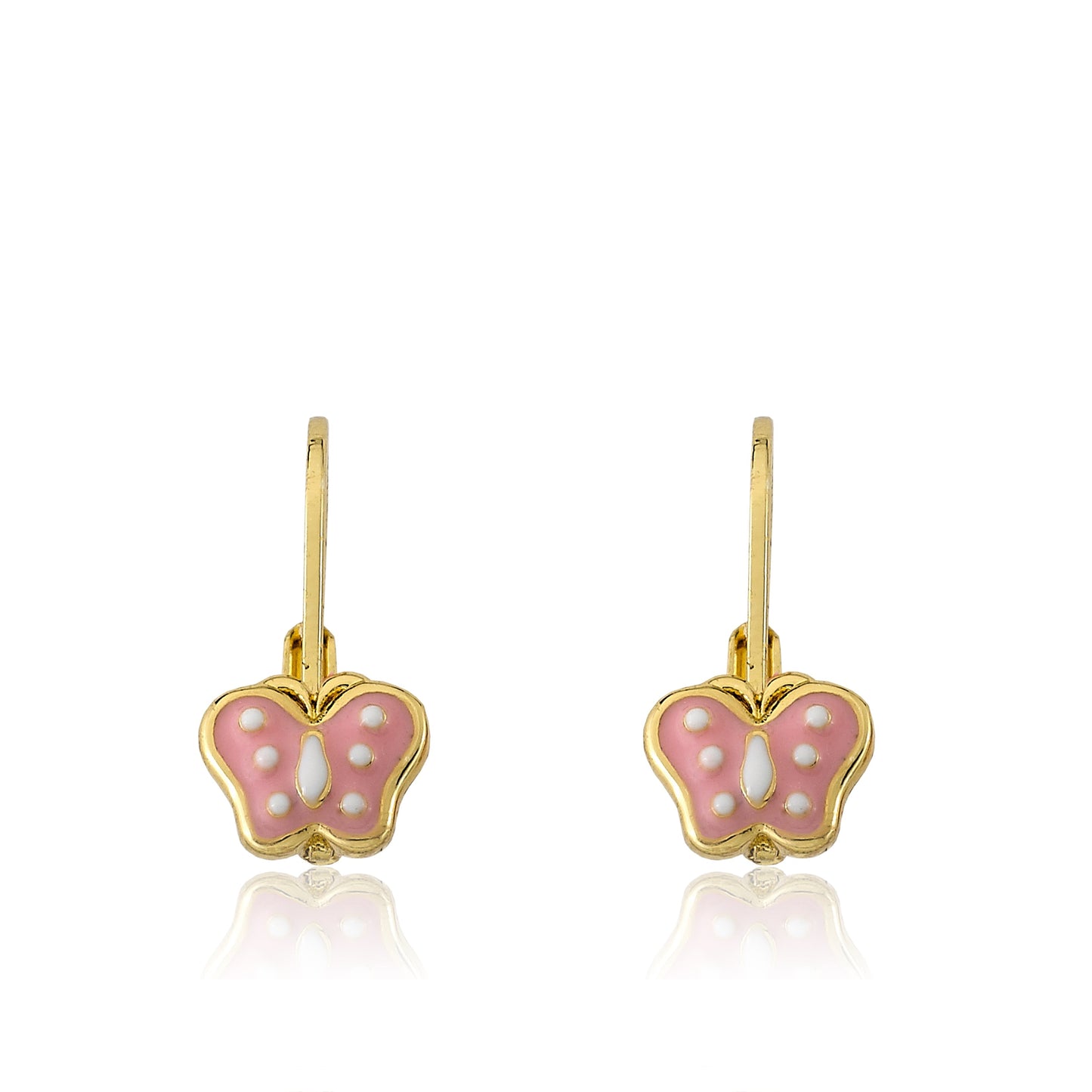 Polka Dot Butterfly Earring