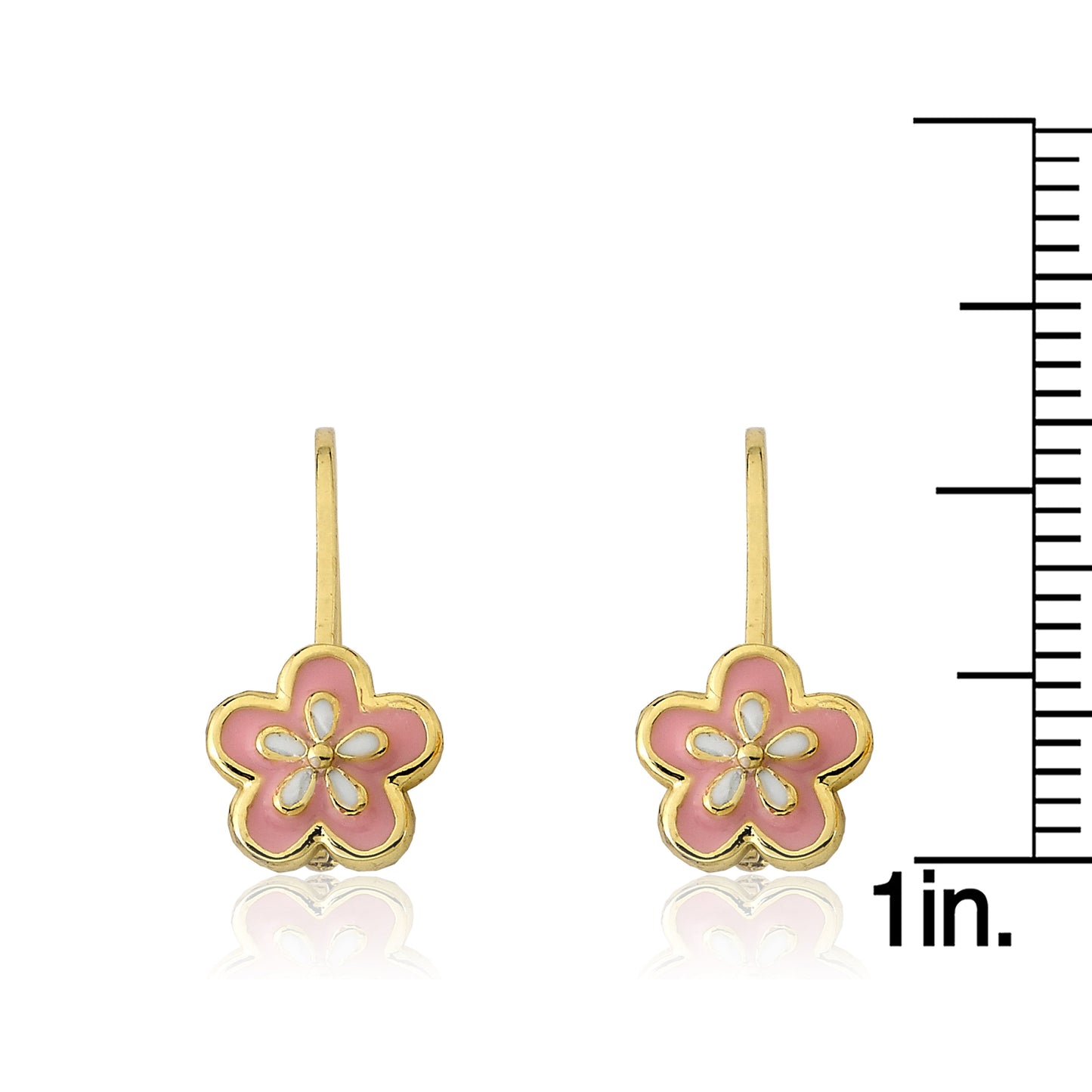 Pink Flower Earring